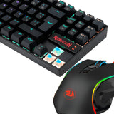 Kit Gamer Redragon Kumara K552 Español + Mouse Grifin Rgb Color Del Mouse Negro Color Del Teclado Negro