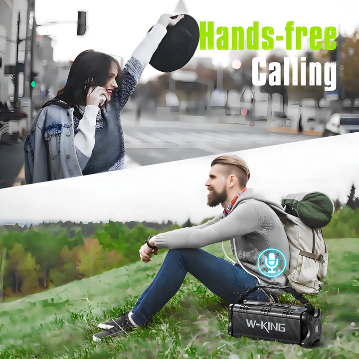 W-king Bocina Bluetooth, 50w Ipx6 Bocinas A Prueba De Agu