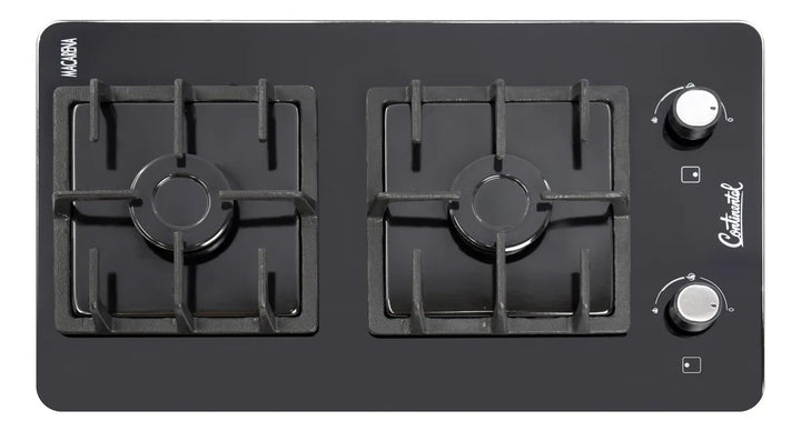 Estufa De Empotrar Vidrio Templado 2pt Gas Propano 6040