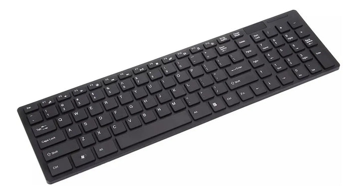 Combo Teclado Numérico Y Mouse Óptico K-06 Inalámbrico Usb Teclado Negro