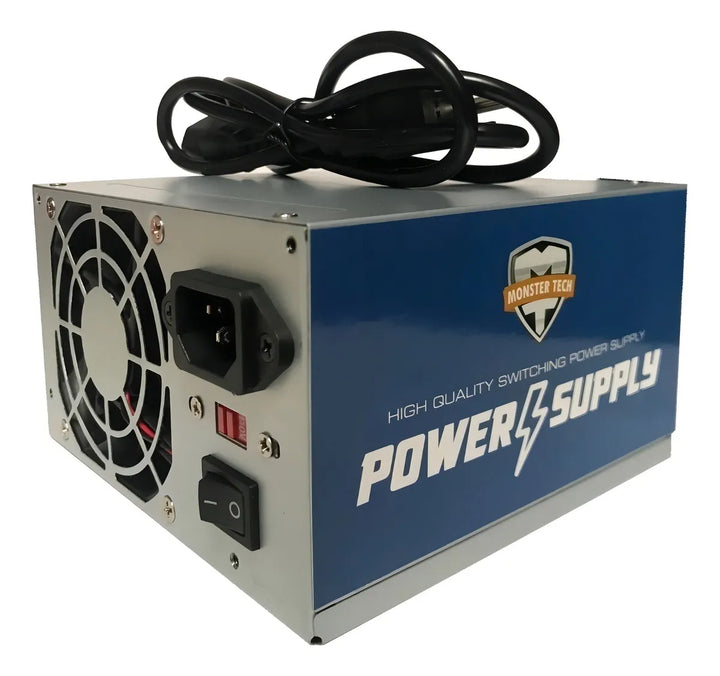 Fuente De Poder Atx 680w V.2 Pc 20-24 Pin Sata Ide Color Gris