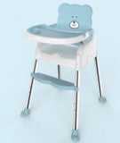 Silla Comedor Para Bebe Multifuncional 5 En 1 + Obseq Bz-506 Color Azul Ninos
