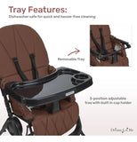 Silla Alta Para Bebé Snack And Stow Coñac Fácil De Plegar