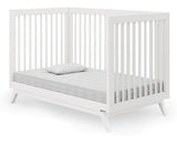 Cuna A Cama Infantil Dadada Soho 3 En 1 Convertible Madera Blanco