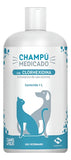 Champu - Shampoo Medicado Para Perros Y Gatos 1 Litro Notas De Fragancia A Lavanda Y A Bebé