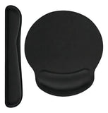 Kit Mouse Pad Y Reposa Muñecas De Teclado Ergonómico Color Colores Diseño Impreso Liso