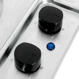 Estufa Sp 5002 Inox Challenger 43.5x35 Cm Electrica Color Plateado