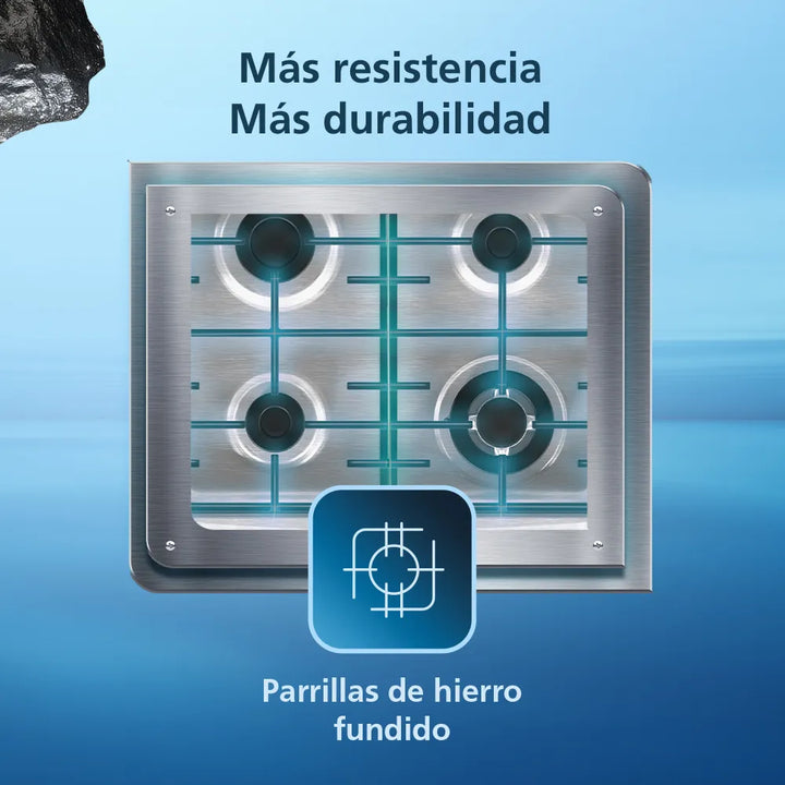 Estufa De Piso A Gas 60 Cm Inox Mabe Emc6050nfx1