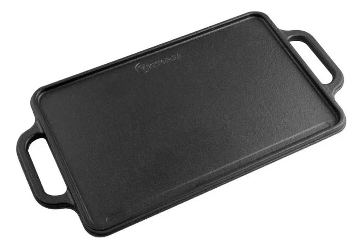 Plancha Para Asar De Hierro Fundido 33 X 21cm 32425 Color Negro