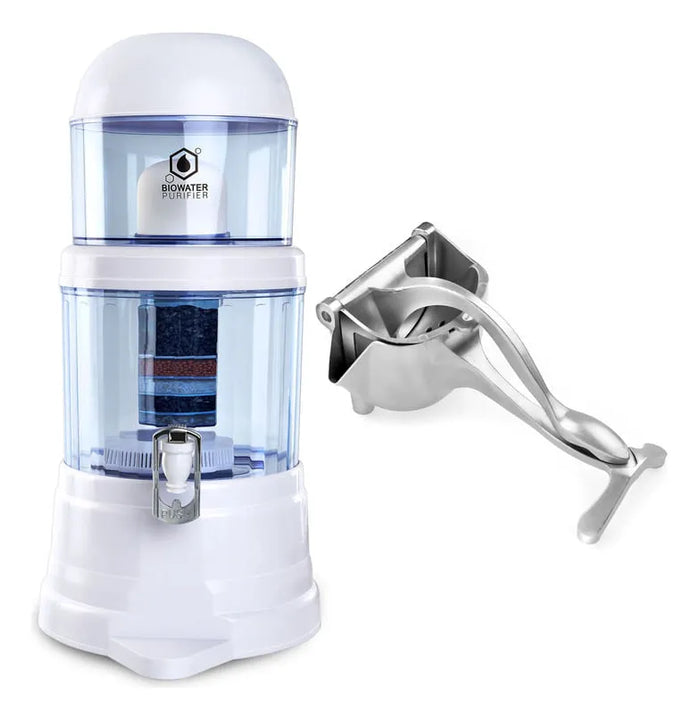 Filtro De Agua Chef Master + Exprimidor Manual De Frutas Blanco