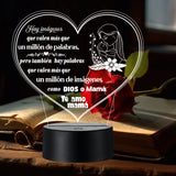 Lámpara De Noche Regalo Para Mama Decoración Día De La Madre - Negra