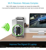 Adaptador Wifi Usb 5g Tarjeta Red Pc Ac 600 Doble Banda Dual