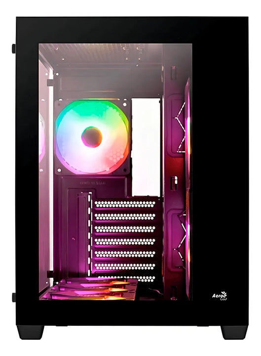 Gabiente Gamer Aerocool Dryft V2 6 Ventiladores Argb Color Negro