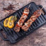 Plancha Para Asar De Hierro Fundido 33 X 21cm 32425 Color Negro