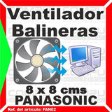 Zfan02 Ventilador 12v Especial Balineras 8x8 Molex Computoys