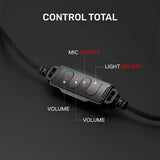 Audifonos Gamer Redragon Cybill H312 Negro Usb, Rgb, 7.1