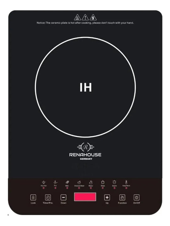 Estufa De Induccion 1 Puesto Eléctrica 9 Niveles Tacti 1000w Color Negro