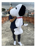 Perro Snoopy Peluche Gigante 80cm Blanco Y Negro