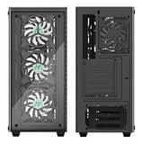 Musetex Atx Mid-tower Chasis Gaming Pc Case 4 Ventiladores