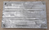 Plancha Asadora De Aluminio Para Cocina Estufa 55 Cm X 34 Cm Gris