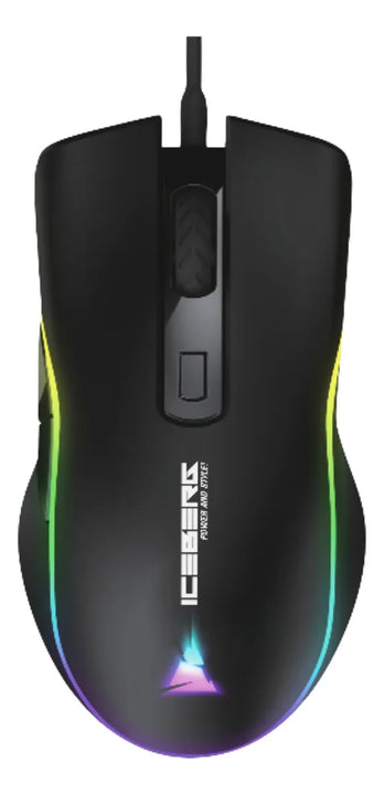 Combo Teclado Y Mouse Iceberg Optimus Mk12 Mecánico Rgb Pad Mouse Negro Teclado Negro