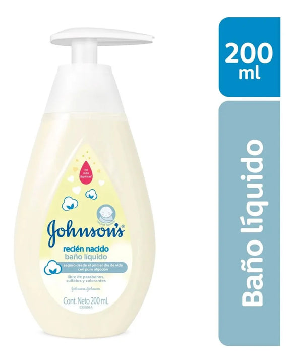 Baño Liquido Johnsons Baby Recien Nacido X 200ml
