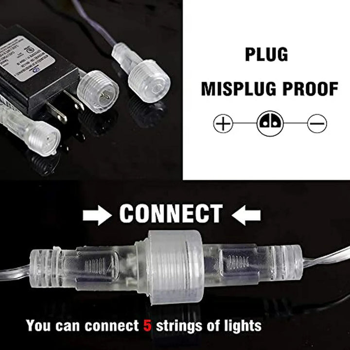 Luces Navideñas Dazzle Bright 864 Led, Lluvia De Meteoros 11