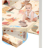 Tapete Extra Grande Plegable Para Bebé 200x180 Cm Doble Faz