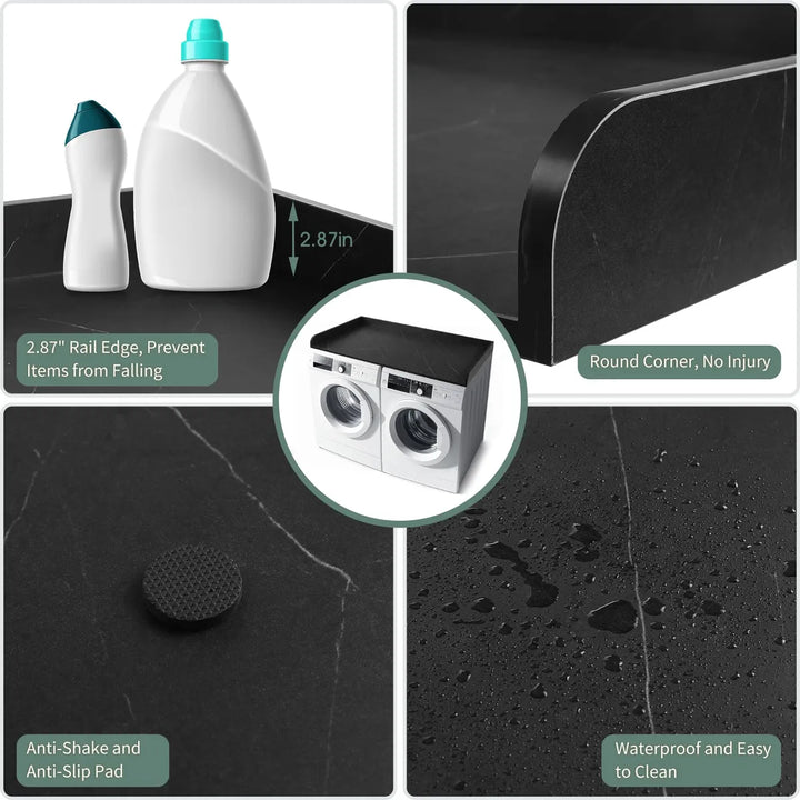 Gldzi Encimera De Lavadora Y Secadora Con 2 Cestas De Almace