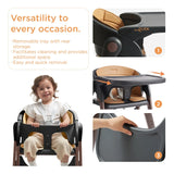 Silla Alta Ajustable Y Plegable Para Bebés Con Bandeja Remov