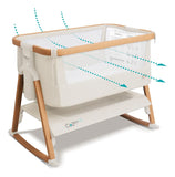 Cuna Y Cama De Noche Plegable Para Bebé Con Mecedora 0-6 Mes