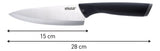 Cuchillo Chef 15cm Imusa Talent Acero Inoxidable Color Negro