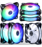 Ventiladores Ds Led Rgb 6 Unidades 4.724 Negros.