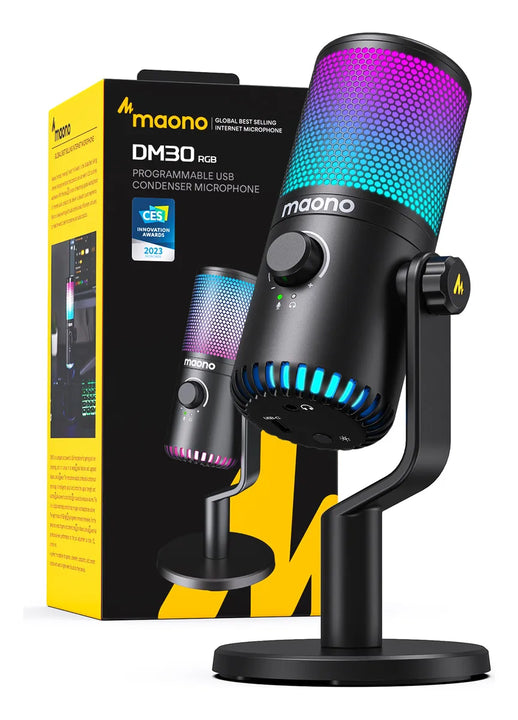 Micrófono Maono DM30 RGB condensador Cardioide Programable