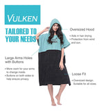 Vulken Toalla De Playa Extra Grande Con Capucha Gruesa Y Azu