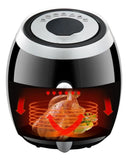 Freidora Digital Sin Aceite Fit Fry Air Fryer 4.2 Litros Negro
