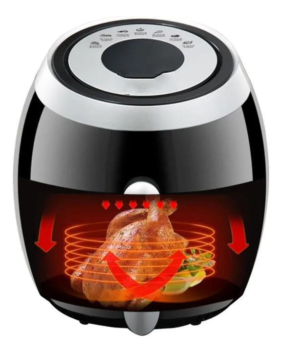 Freidora Digital Sin Aceite Fit Fry Air Fryer 4.2 Litros Negro