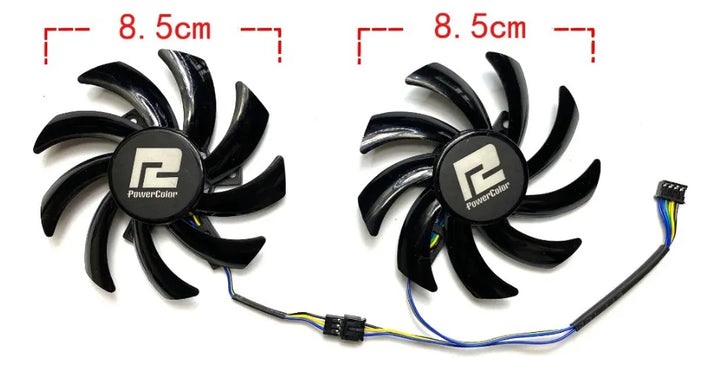 2 Ventiladores Para Powercolor Fighter 5600xt 6600xt 6650xt