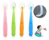 Cuchara Para Bebes Silicona X2u Color Verde