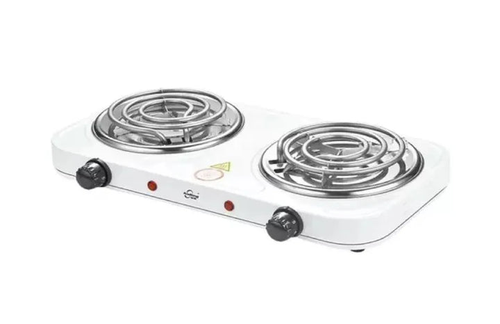 Estufa Fogón Eléctrica 2 Puestos 5 Niveles De Temperatura Disponible