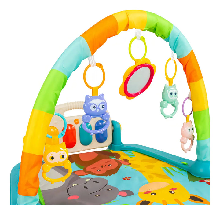 Gimnasio Bebé Little Met Tapete Musical con Piano y Figuras Sensoriales