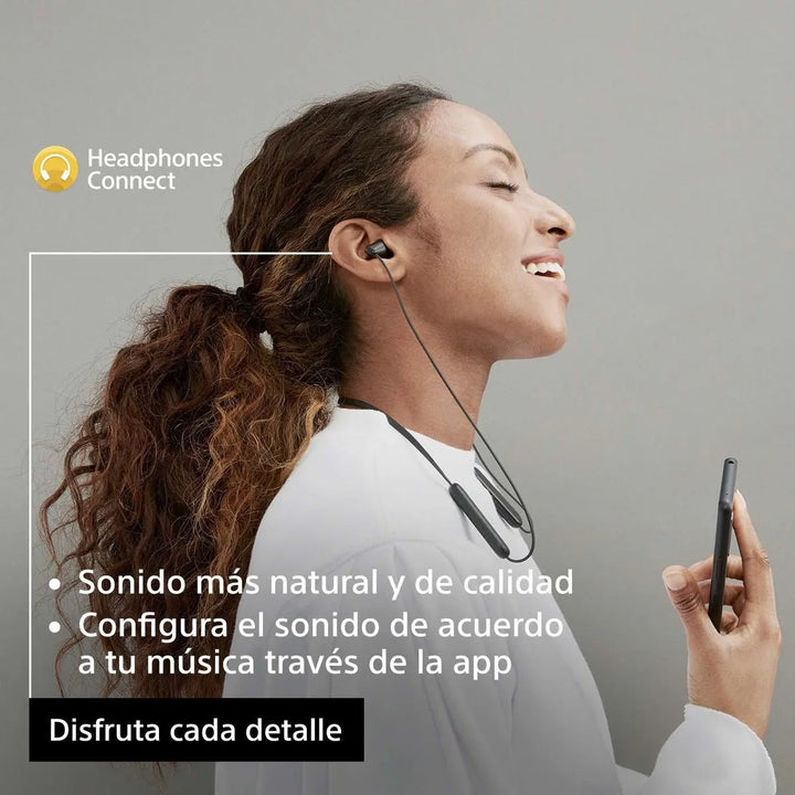 Audífonos Sony Internos Inalámbricos Wi-c100 Color Negro