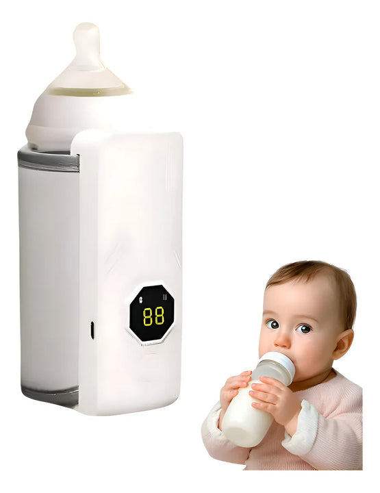Calentador Tetero Biberones Portatil Recargable Blanco