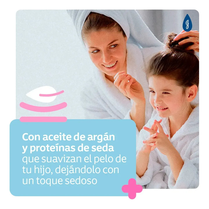 Shampoo Johnson's Gotas De Brillo 1l. Rosa