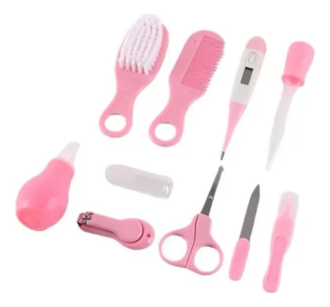 Kit Para Bebe 10 Piezas Rosa