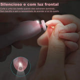 Cortauñas Eléctrico Para Bebés Y Niños Con 6 Recambios Rosas Rosa