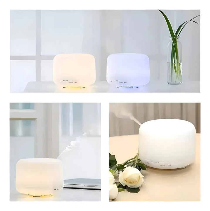 Humidificador Difusor 500 ml ultrassônica Residencial Ultrassônico 500ml con voltaje de blanco