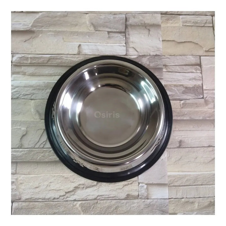 Comedero Plato Coca En Acero Inoxidable Para Perros Y Gatos Plateado