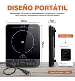 Estufa De Induccion 1 Puesto Eléctrica 9 Niveles Tacti 1000w Negro