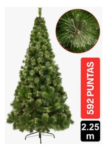Arbol De Navidad Pino Napoles De 2.25 Metros Verde